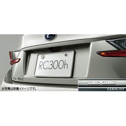 Lexus RC License Frame (rear logo) and Lock Bolt (with logo) Set