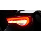 Valenti LED tail lamp REVO 86/BRZ/FRS Half Red Lens/Chrome Inner Housing