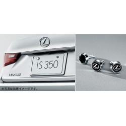 Lexus 3rd Gen IS License Frame (rear) and lock bolt (with logo) set