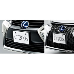 Lexus CT200h Number frame (front, rear) & lock bolt (logo) set