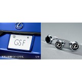 Lexus GS F Sport Number frame (front, rear) & lock bolt (logo) set