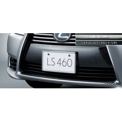 Lexus LS Plating Number Frame (Front & Rear) & Lock Bolt (logo) Set