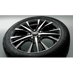Modellista Toyota Esquire 17 Inches Aluminum Wheel & Tire Set (Pearl Black / Mirror Cut)