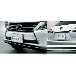 Lexus 3rd Gen RX License Plated Frame (Front and Rear)